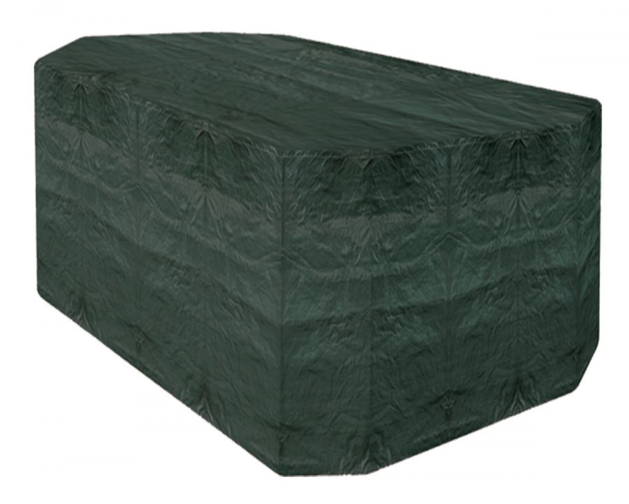 Copertura per mobili di forma rettangolare da 4 posti 215cm x 89cm - Super resistente - Verde scuro